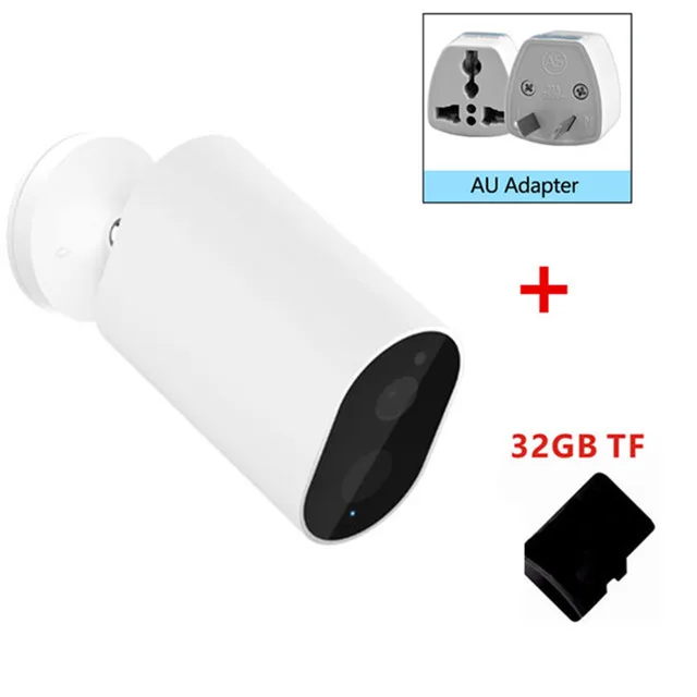 Add UA Card Xiaomi Mijia смарт-камера батарея шлюз CMSXJ11A 1080P 120 градусов F2.6 AI Humanoid обнаружения IP Беспроводная камера s Cam - Цвет: Add UA Card