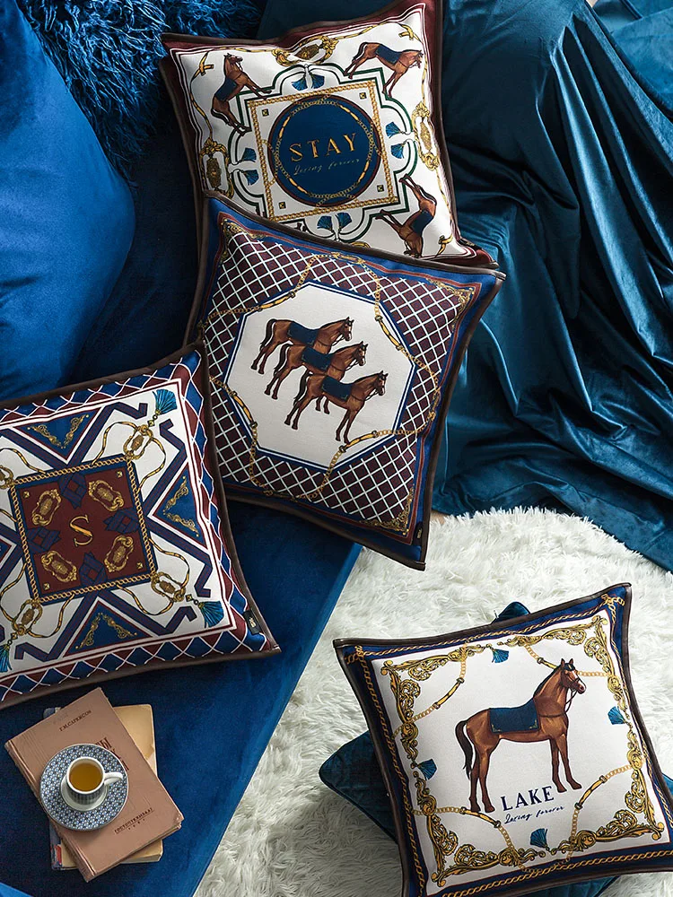 Домашняя декоративная американская наволочка чехол для дивана искусственная