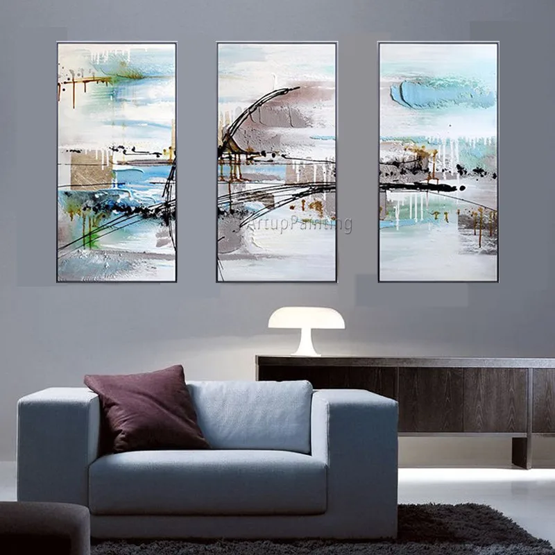 Картина на холсте cuadros decoracion 3 шт. quadro акриловая морская живопись настенные