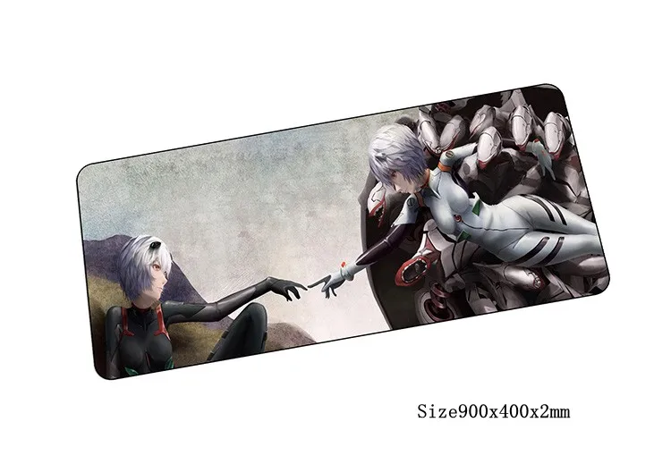 size900x400x2mm Коврик для мыши evangelion с закрытыми краями, коврик для мыши, коврик для компьютерной мыши 90x40 см, игровой коврик для мыши, геймерская клавиатура, Мышка для ноутбука, коврики - Цвет: size900x400x2mm