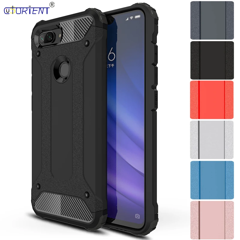 Чехол для Xiaomi Mi 8 Lite Xiomi гибридный защитный чехол телефона Xaomi мягкий силиконовый