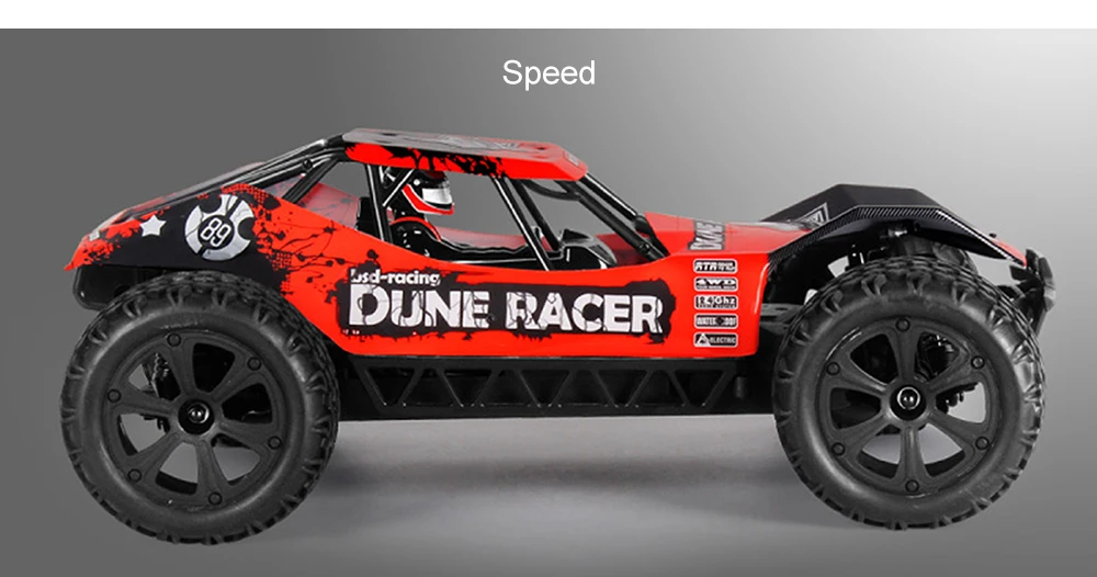 Новое поступление, Радиоуправляемый автомобиль, 1:10, 4WD, внедорожный, Dune Racer, водонепроницаемый, Dirt Bike, 550, матовый мотор, 40A ESC, высокая скорость, монстр ТраК