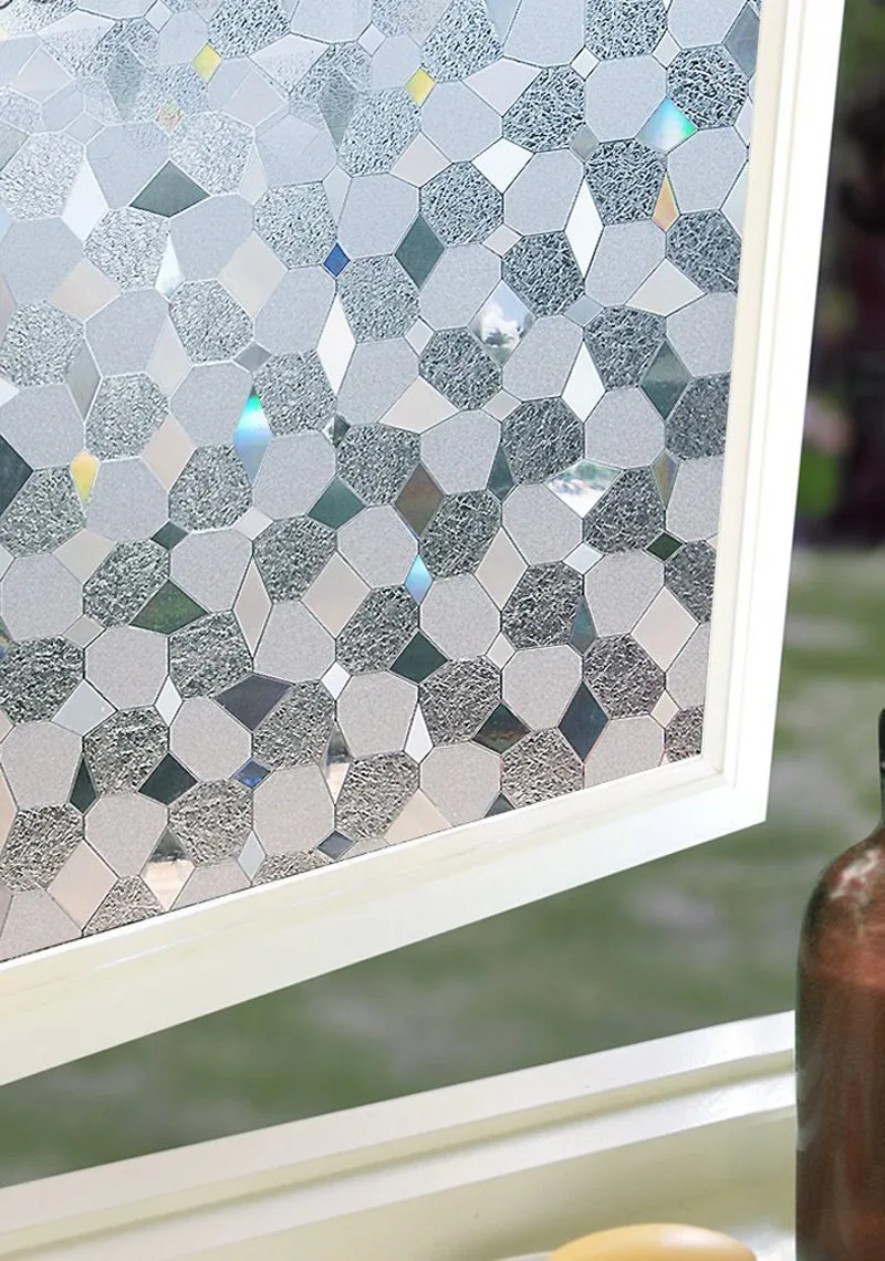 3D статическая цепляться высокое качество декоративная витражная плёнка на