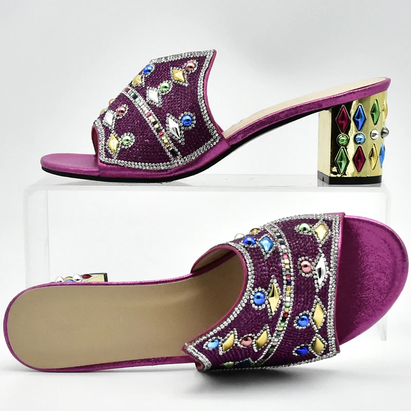 Fuchsia Color African Matching Shoes and Bags Italian In Women for Bag Set Italy | Обувь