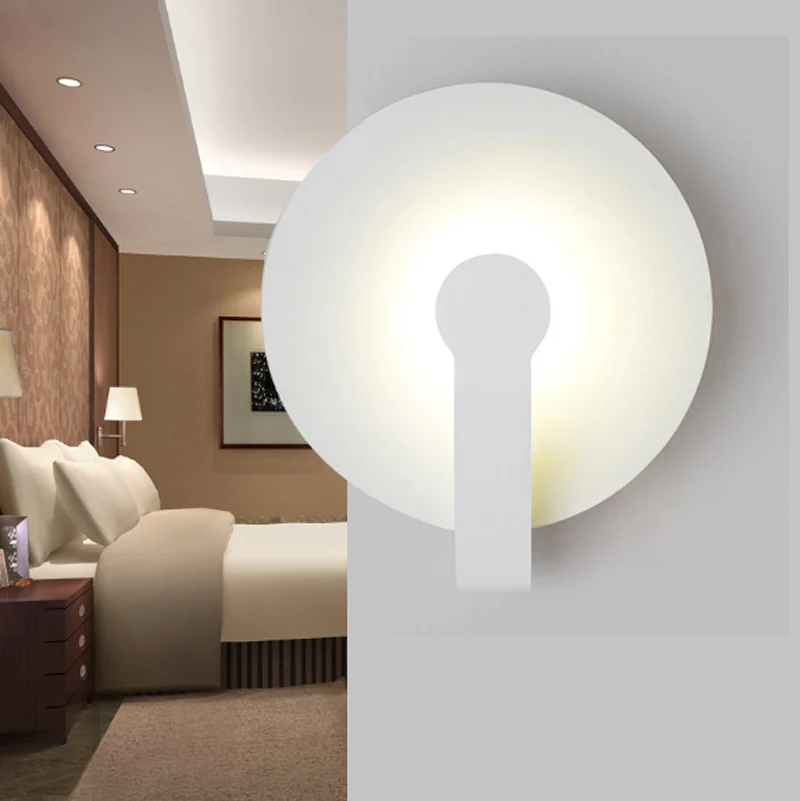 

Креативная прикроватная настенная лампа, современный минималистичный светодиодный светильник для лестницы, коридора, алюминиевый руль, Ры...