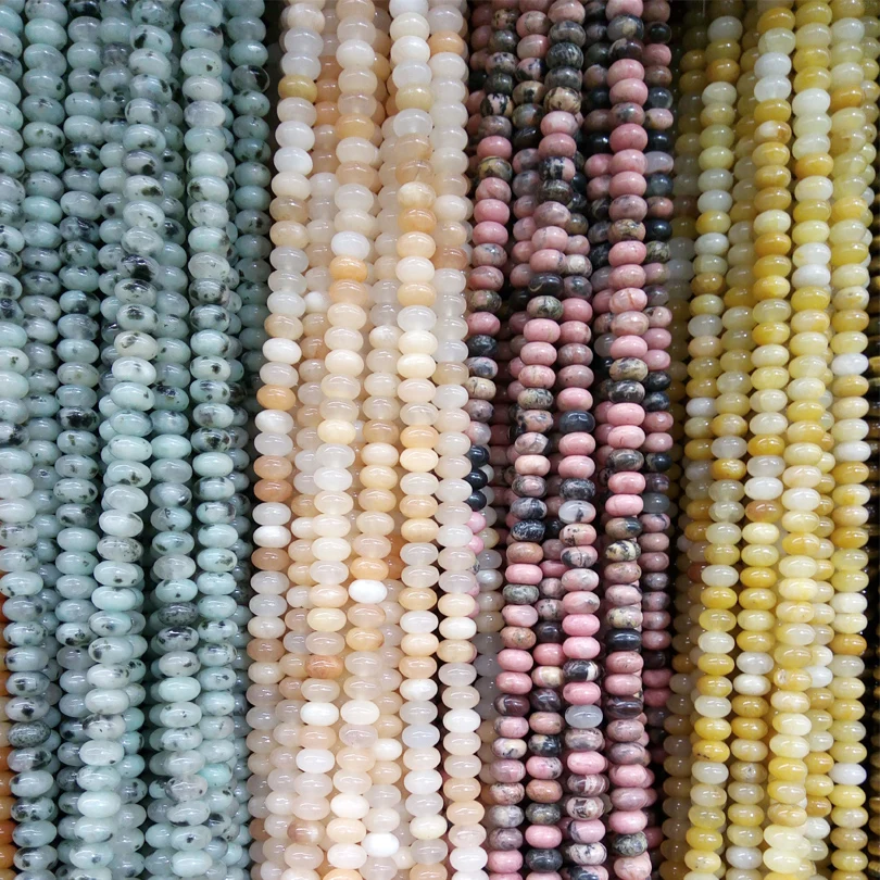 Овальная форма 5*8 мм бусины из натурального камня для шармов Высокое качество