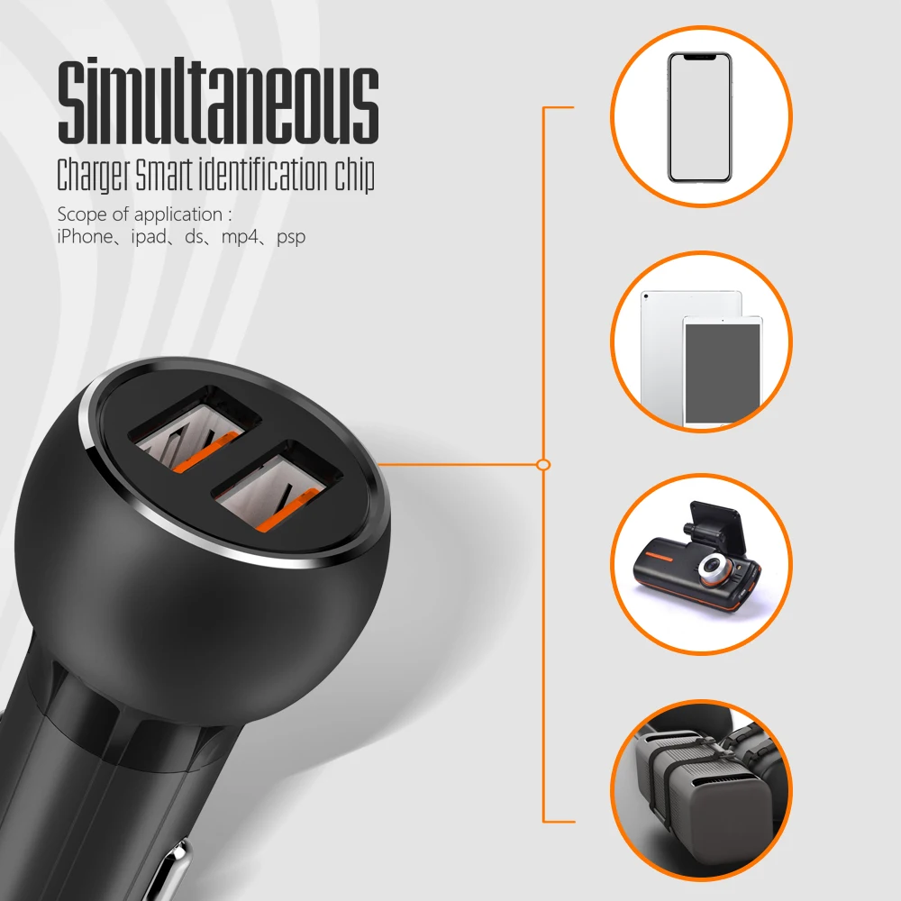 LDNIO Wholesale C503Q 3A Dual USB Support QC3.0 Fast Charging Car Charger For Samsung/Xiaomi/Lenovo cell phone | Мобильные телефоны