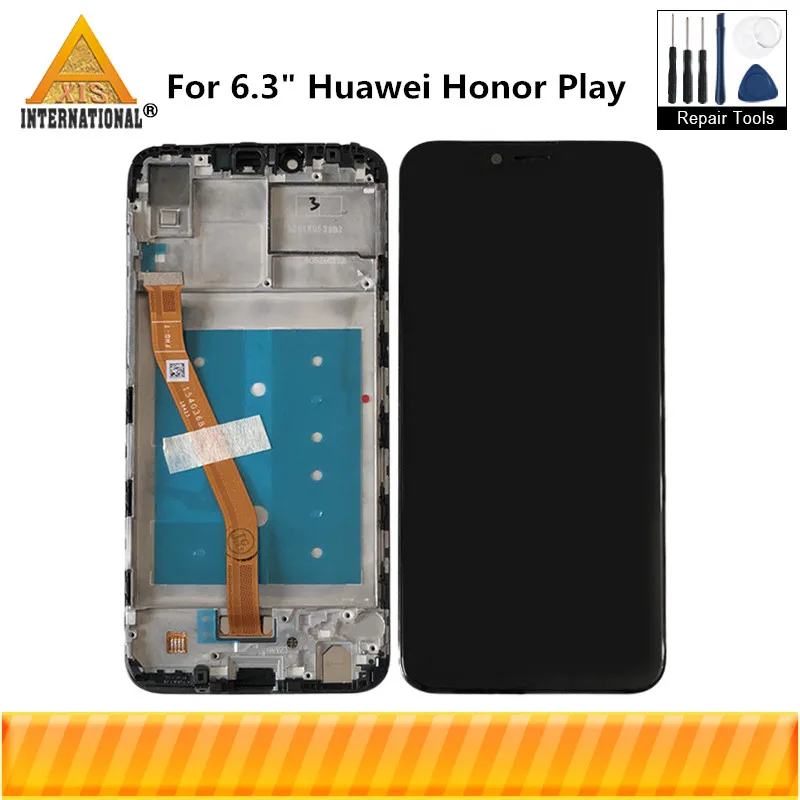 Axisinternational для 6," huawei Honor Play ЖК-дисплей+ сенсорная панель дигитайзер для COR-L29 COR-AL00 с рамкой