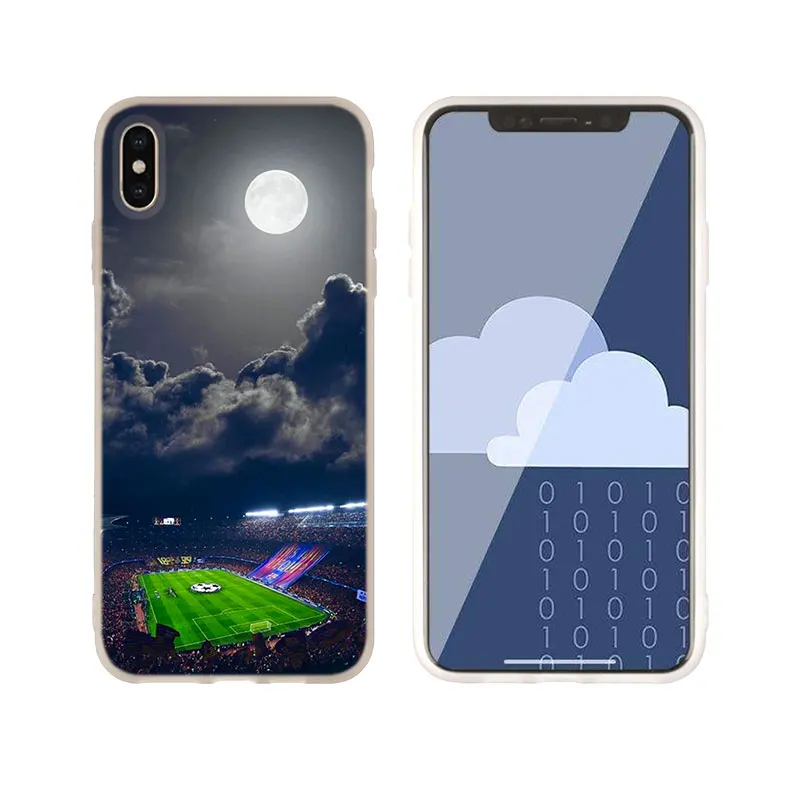 0hyashua 11 MLLSE чехол для телефона для iPhone11 Pro X XS Max XR для iPhone 5 5S SE 6S 6 4 4S 7 8 Plus Барселона Домашний футбольный стадион - Цвет: 0hyashua 11