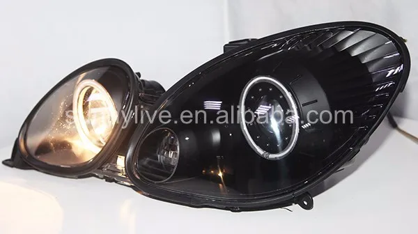 GS300 GS400 GS430 светодиодный Ангельские глазки налобный фонарь для Lexus 1998-2005 год черный Корпус