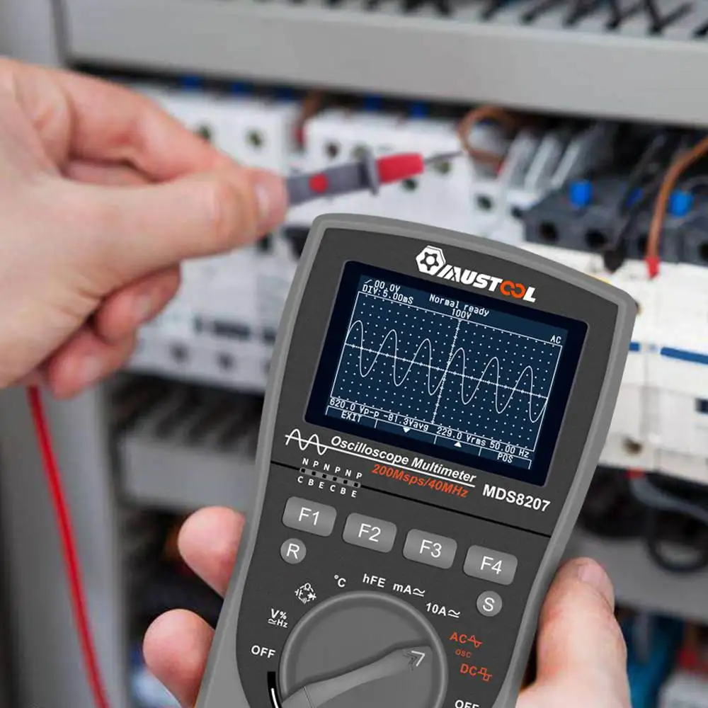 Новейший интеллектуальный цифровой осциллограф MDS8207 2 в 1 с одним ключом