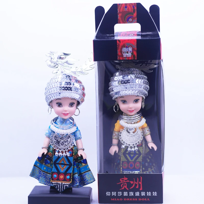 Китайская миао национальная кукла украшение для миноритарных изделий Guizhou ткань