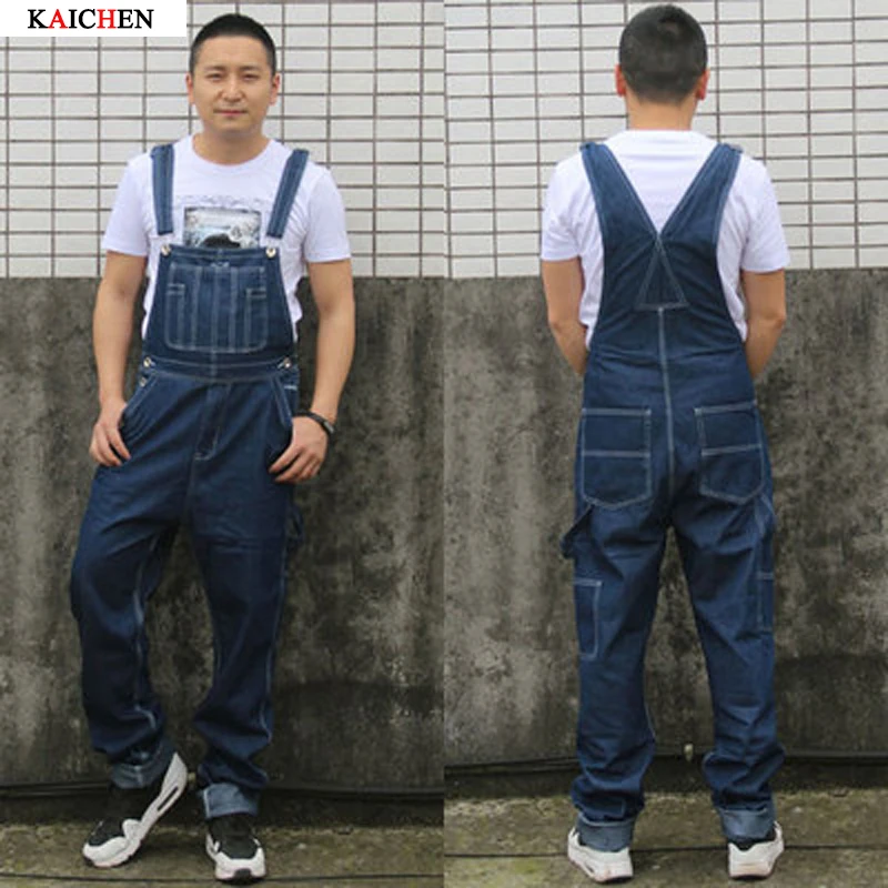 Новое поступление 2017 джинсовые комбинезоны мужские модные для мужчин джинсовый