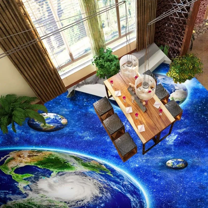 

Бесплатная доставка, высокое качество, 3D картина, напольное покрытие, паста, HD Вселенная, звезда, планета, земля, водонепроницаемые напольны...