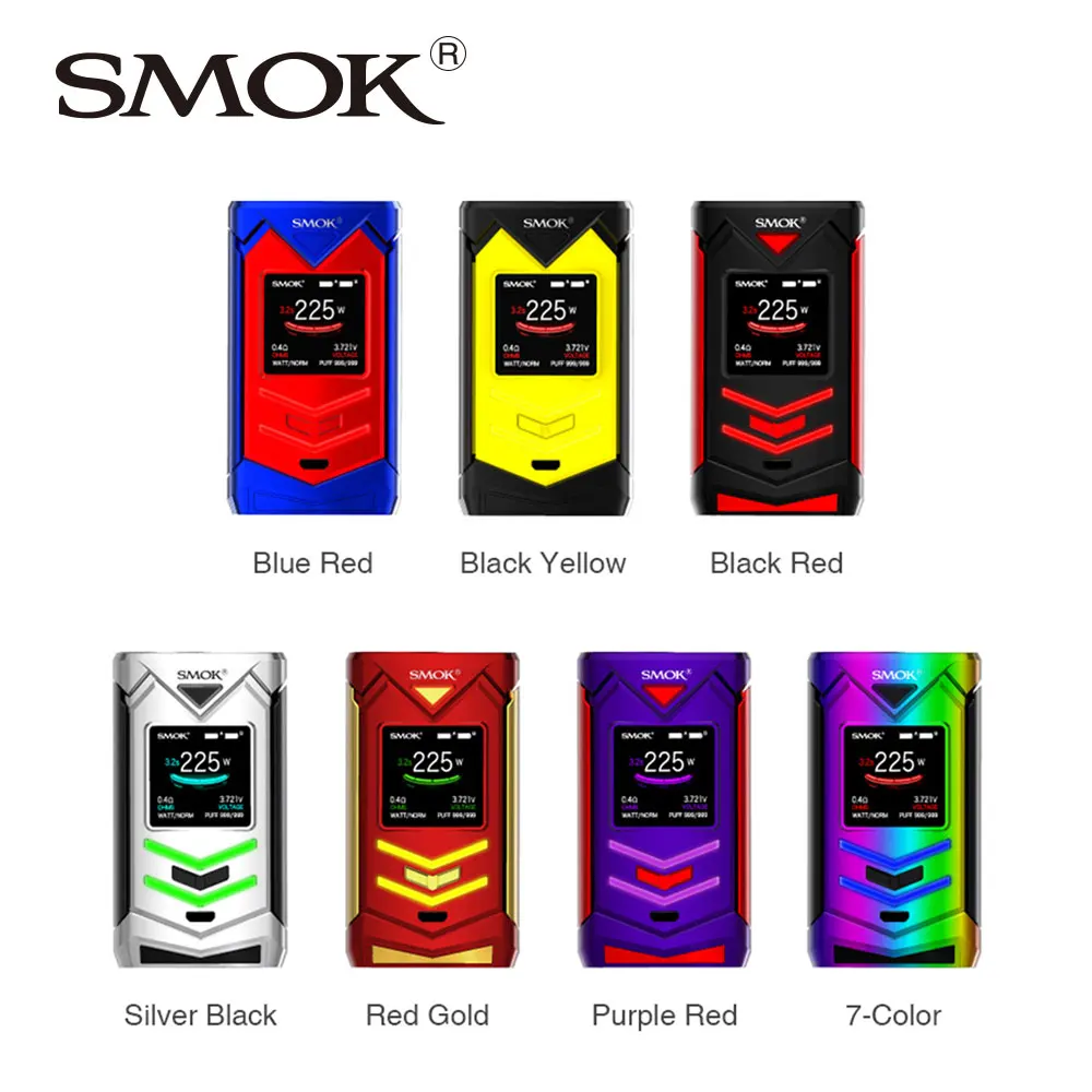 Цена снижена! SMOK Veneno 225 Вт TC Box MOD Макс 225 Вт 1,3 дюймов HD экран эргономичный ключ огня без 18650 батареи против Shogun/drag 2 Mod