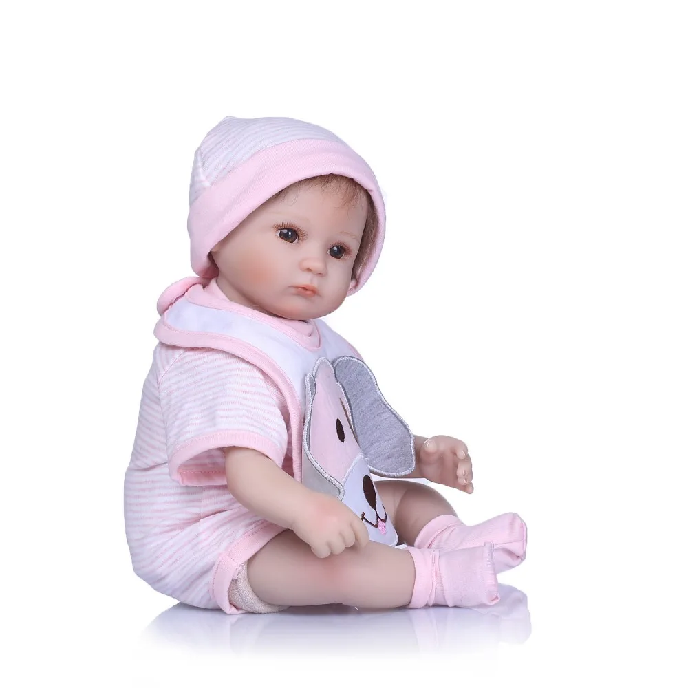 NPKCOLLECTION 40 см силиконовые куклы Новорожденные игрушки принцессы мягкое тело
