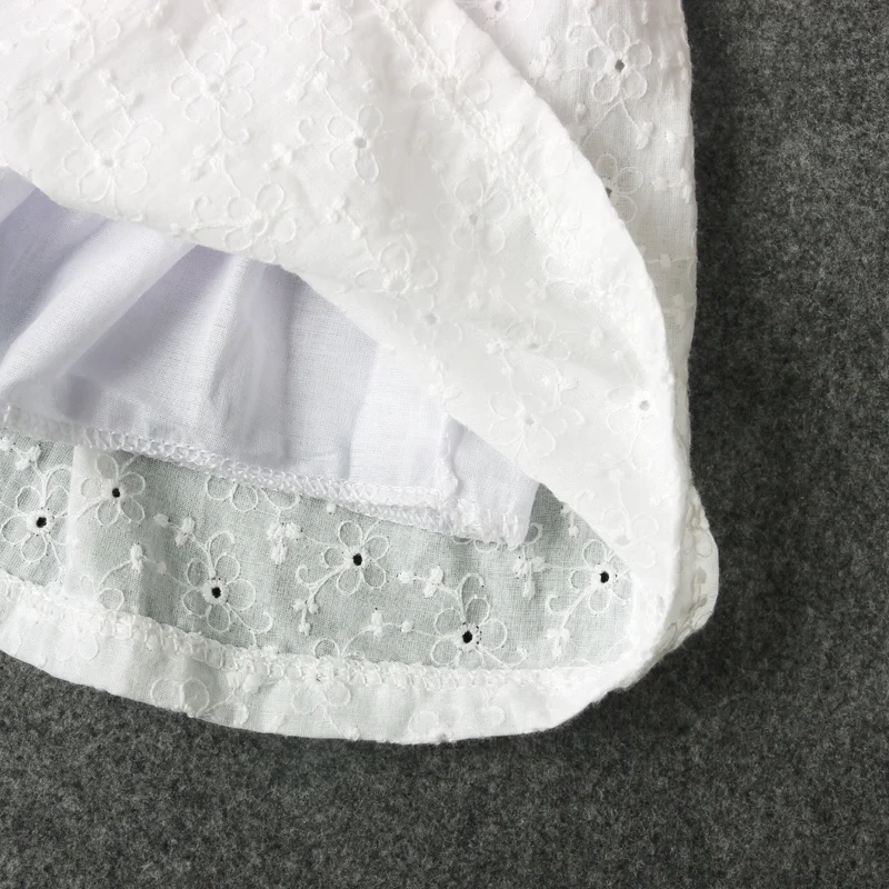 Kid Summer Dresses For Girls Dress Shoulderless White Cotton Cute Baby Party Wedding Flower Girl 1-5 Years | Детская одежда и