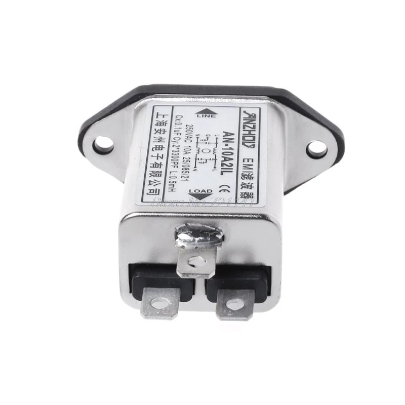 IEC320-C14 IEC фильтр гнездо панель крепление линии электропитания EMI фильтры MAR18 Прямая поставка