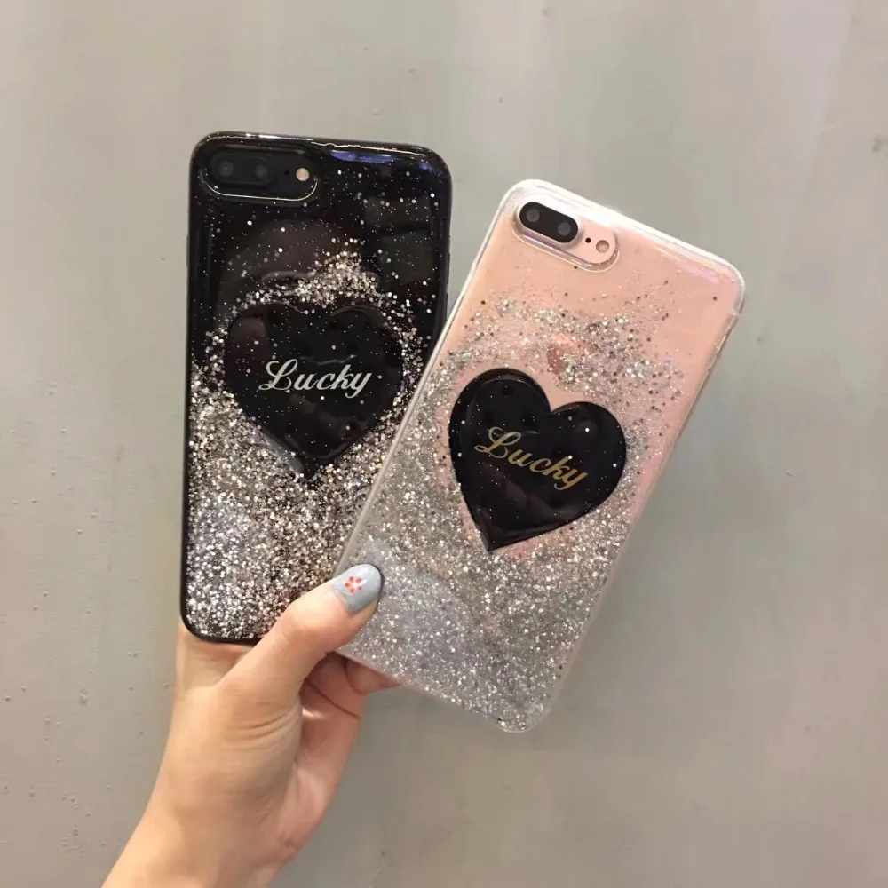 Чехол для iPhone 7 Новый Дизайн Модный Роскошный Серебряный Блестящий силиконовый