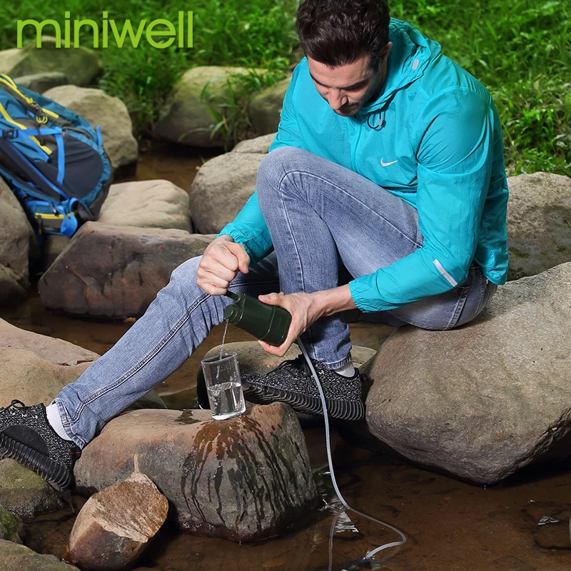 

hiking backpacker gear miniwell outdoor water filtration