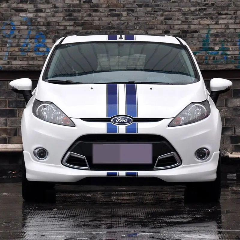 blue for roof Спортивный стиль дизайн автомобиля весь корпус ремонт высечки вырезанные виниловые наклейки и наклейки, мода автомобиль Стайлинг этикетки для ford fiesta - Название цвета: blue for roof