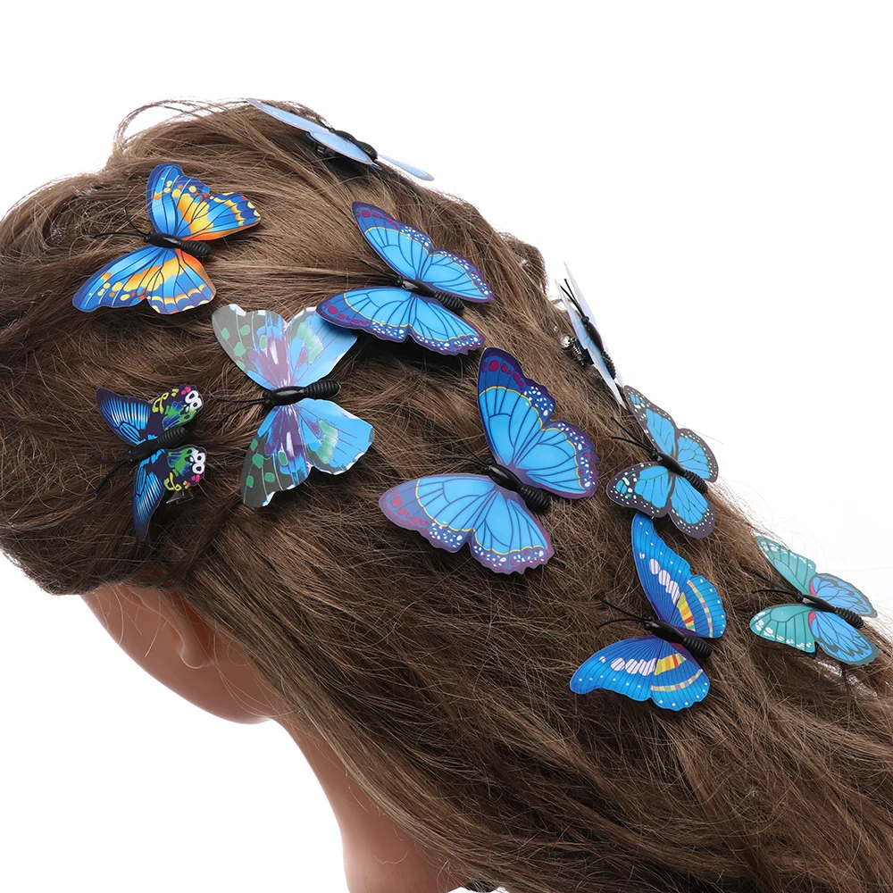 5 шт. заколки для волос с бабочками свадебные Свадебные аксессуары ювелирные