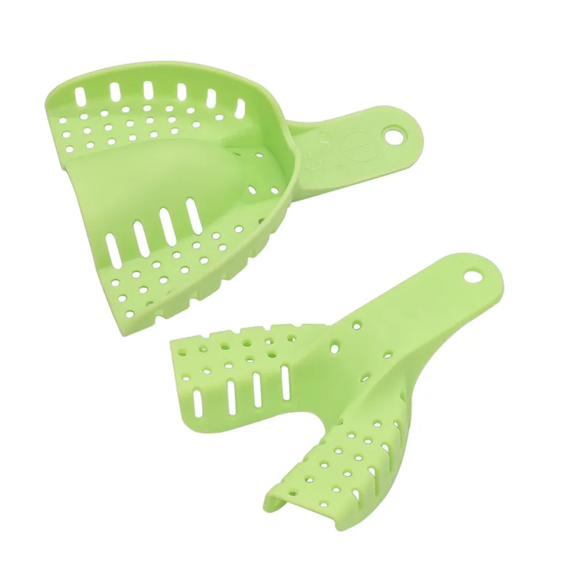 10 шт./кор. зеленые ротовые Автоклавируемые стоматологические оттискные лотки