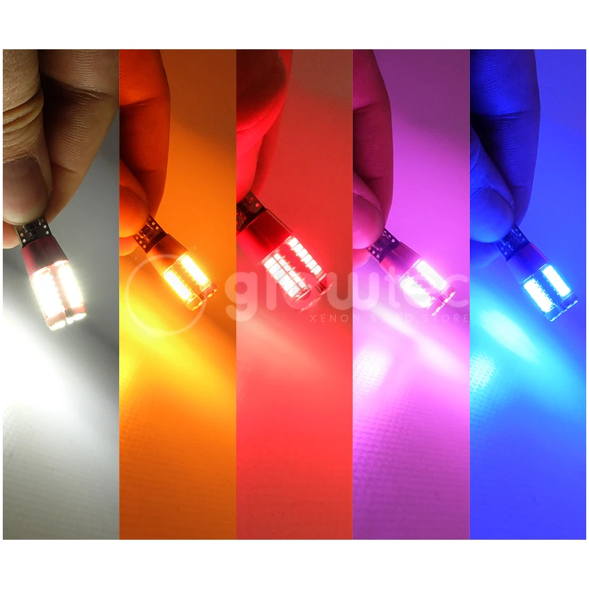 10pcs T10 LED CANBUS SMD 192 2825 w5w super bright 57smd NO Error Car marker Auto Wedge Lights bulb lamps 12V | Автомобили и