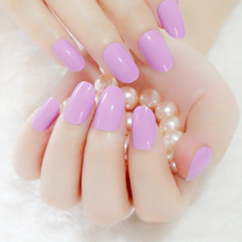 glossy-26-316 24 шт закругленные матовые черные накладные ногти Искусственные пластиковые ногти овальные накладные ногти Короткие накладные ногти для девочек - Цвет: glossy-26-316