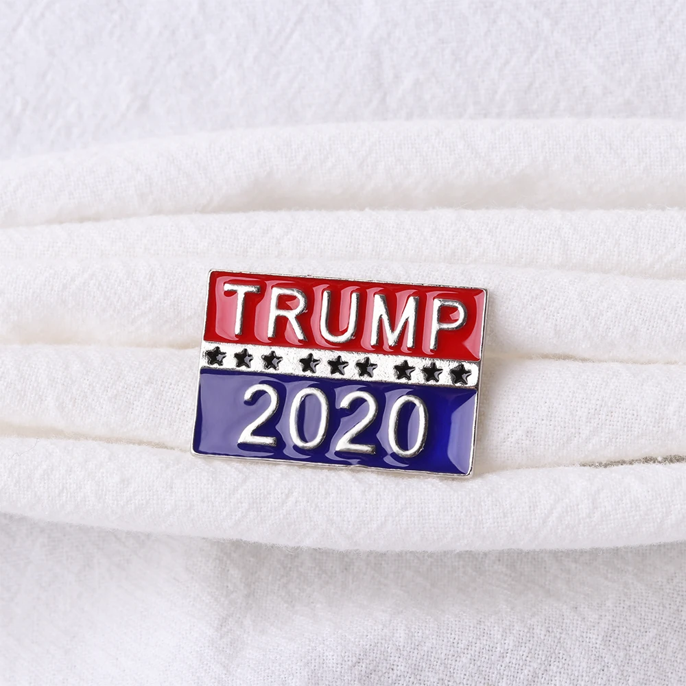 1 шт. новая популярная уникальная брошь с изображением Трампа 2020 булавка