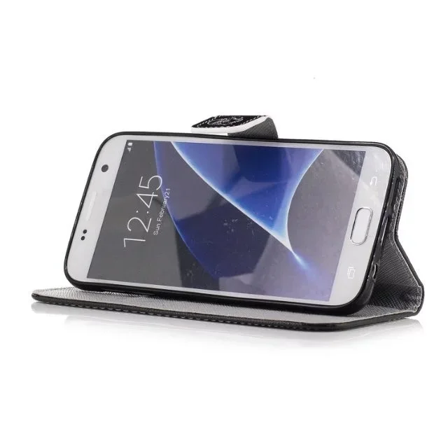 Кожаный бумажник флип Чехол Мягкий чехол для Samsung Galaxy S3 S4 S5 Neo S6 S7 край S8 плюс A3 A5 A7