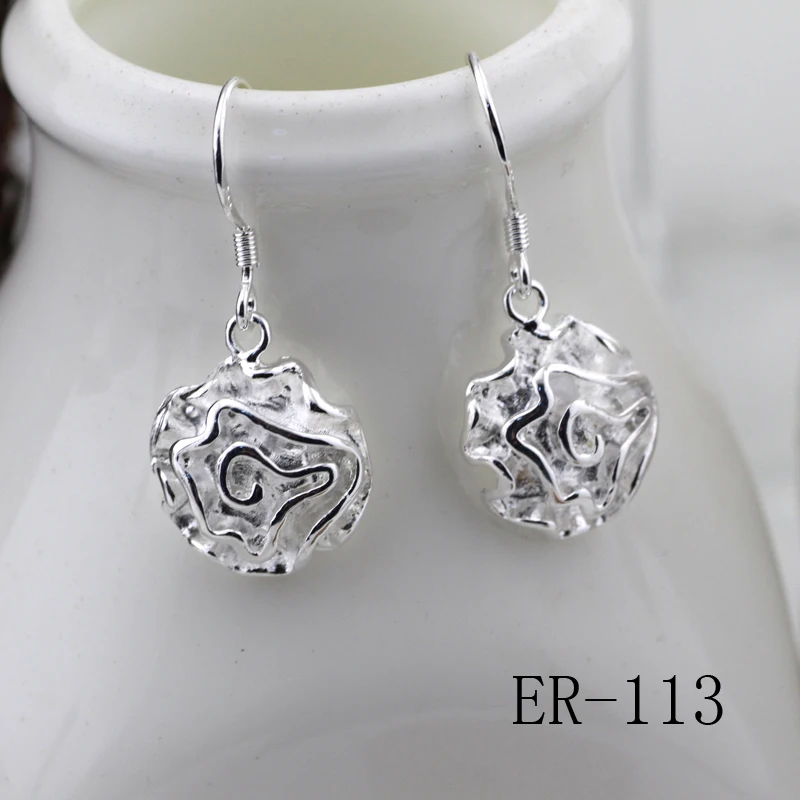 2017 винтажное ювелирное изделие изысканное серебро 925 пробы Серьги Современные