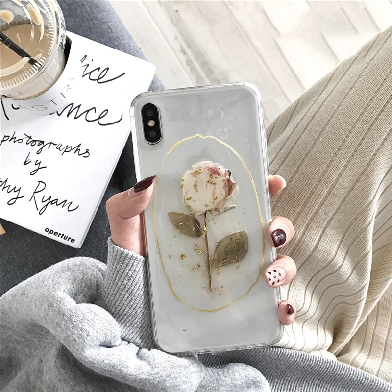 Чехлы LOVECOM в винтажном стиле с золотым цветком для телефонов iPhone 11 Pro Max XS Max XR для iPhone 6 6S 7 8 Plus X Мягкая задняя крышка Coque