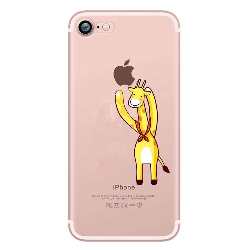 Роскошный ультра тонкий чехол для iphone аксессуары 7 8 Чехол симпатичный мультяшный