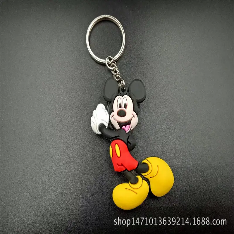 Disney мультфильм Микки Маус Детский брелок кукла аксессуары сумка кулон сувенир на память подарок девочка детская школьная сумка кулон милый - Цвет: Зеленый