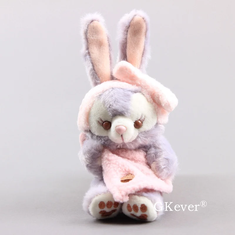 Pink Rabbit 12 cm 6 стилей Стелла Лу кролик милый Даффи Медведь Друзья плюшевая Подвеска 9-12 см мини плюшевый брелок детские мягкие куклы - Цвет: Pink Rabbit 12 cm