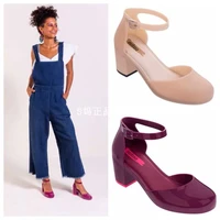 melissa shoes buckle womens sandal fashion rome round toe sandals women sandals platform summer 2019 zapatos de mujer