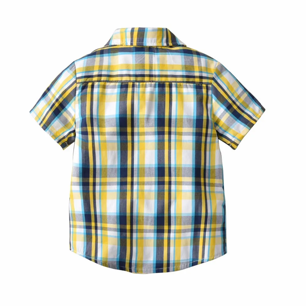 Oklady Kids Boys Shirts 2019 Autumn Short Sleeve Solid Todder For Cotton Fashion Brand Baby Boy Tops Children |