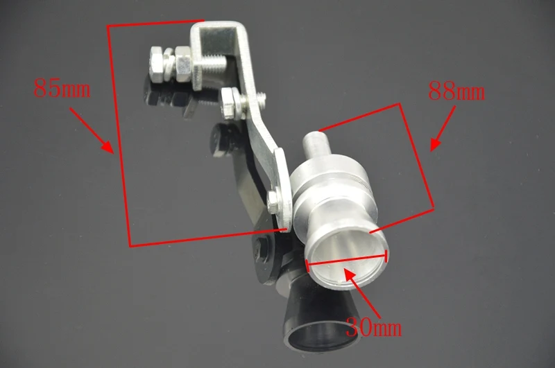 Универсальный алюминиевый выхлопной глушитель труба турбо звук поддельный