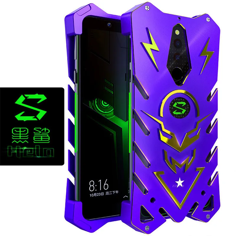 

Zimon Armor Aviation Metal Case For Xiaomi Black Shark Blackshark 2 Helo Powerful Case Shockproof CNC Anodized Aluminum Case