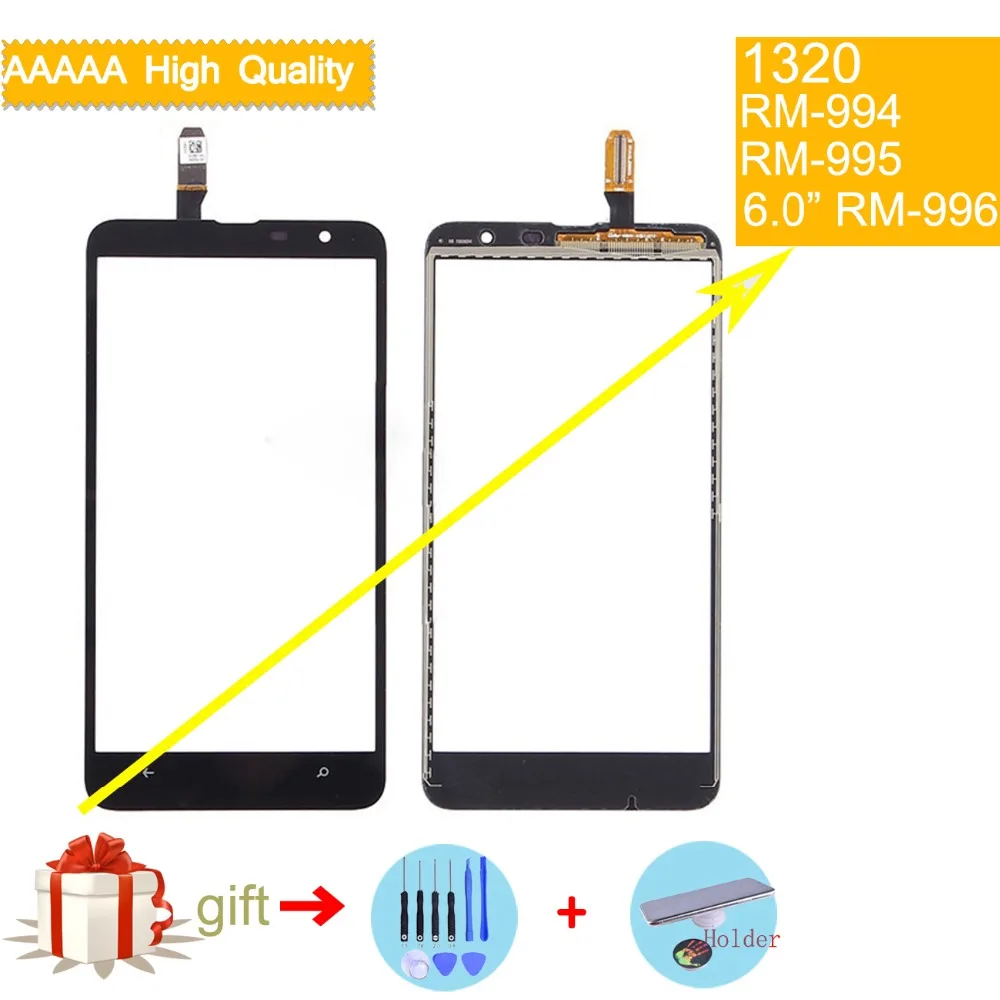 Сенсорный экран для Nokia Lumia 1320 N1320 сенсорный дигитайзер стекло объектив передняя
