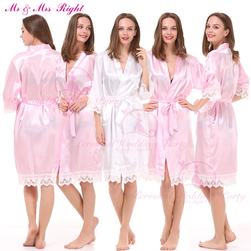 Модные кружевные банные халаты однотонное платье невесты мягкое кимоно одежда