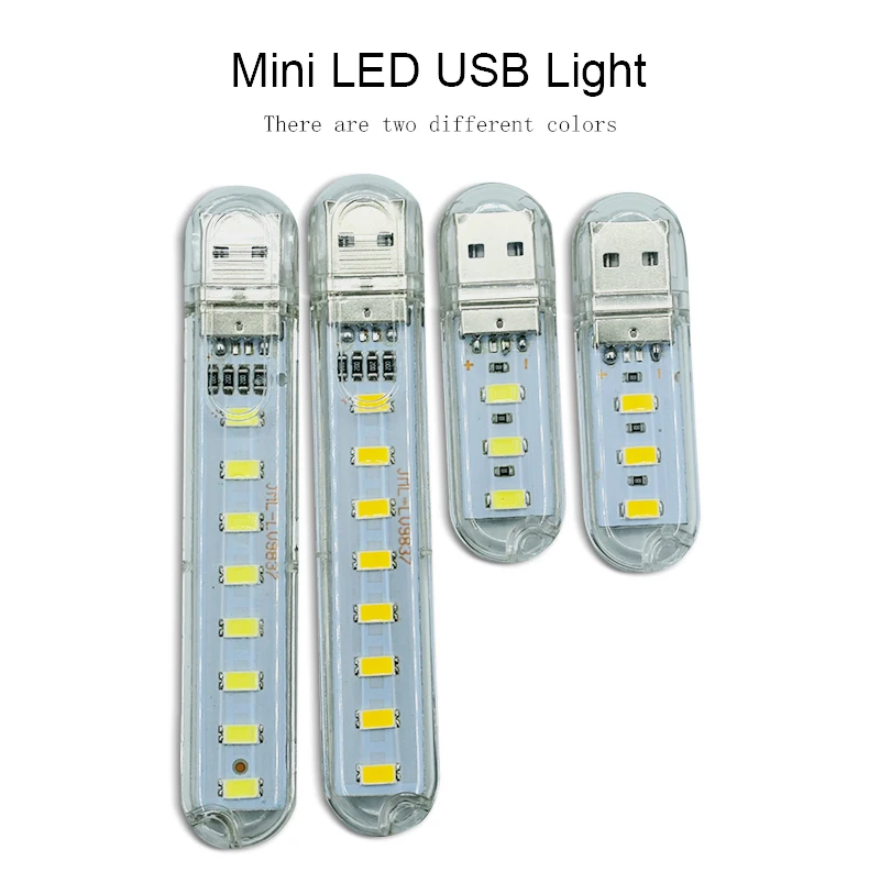 Мини Портативный USB светодиодный светильник 5 в SMD5730 настольная лампа, светильник-вспышка, ночной Светильник для внешнего аккумулятора, ПК, ноутбука, книги, светильник для Походов, Кемпинга
