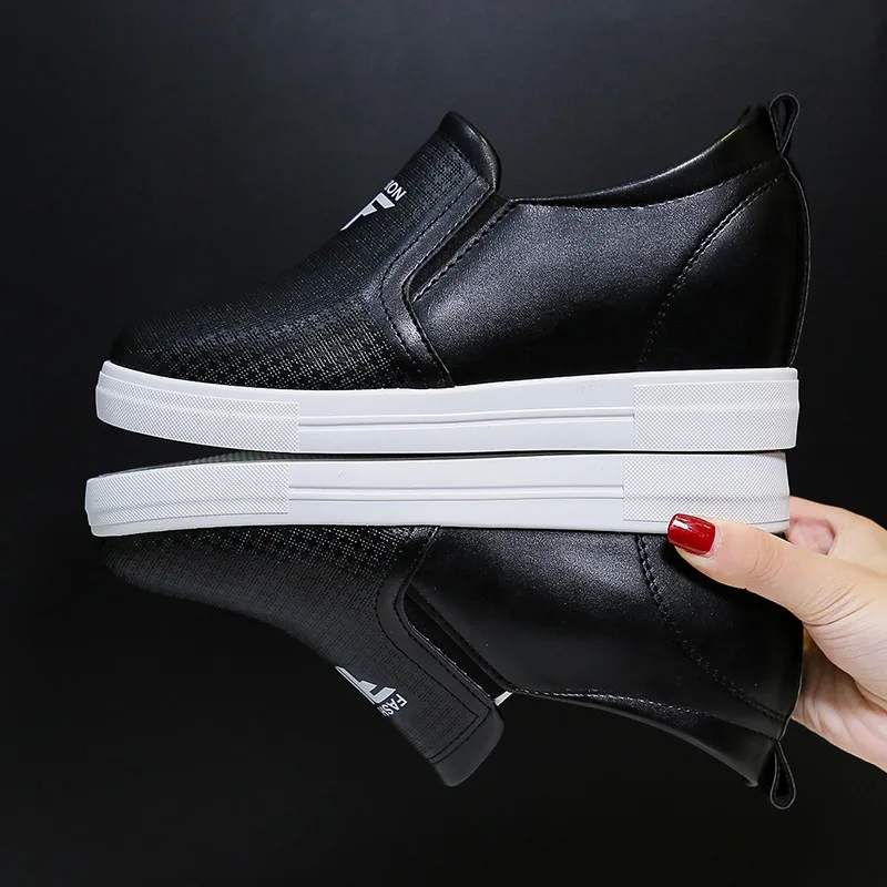 2019 Spring Summer New Leather Women Shoes Casual For Flat Ladies Loafers Zapatos Mujer | Обувь