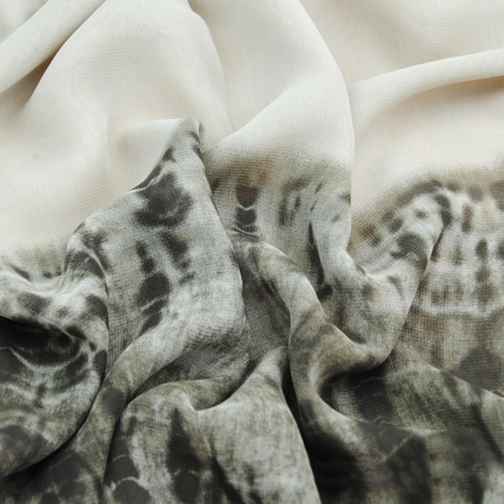 Женский модный дышащий шифоновый жоржетный шарф длинный аксессуар для