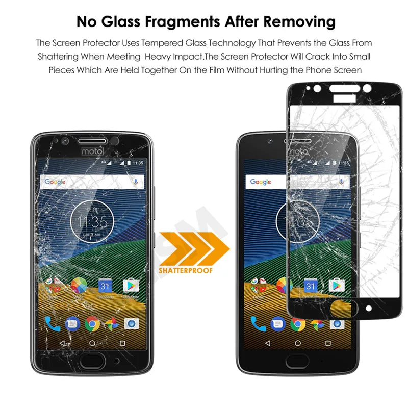 Olycism For Moto G5 Screen Protector Ultra-thin Clear 9H 2.5D Explosion-proof Phone Full Front Film Tempered Glass | Мобильные