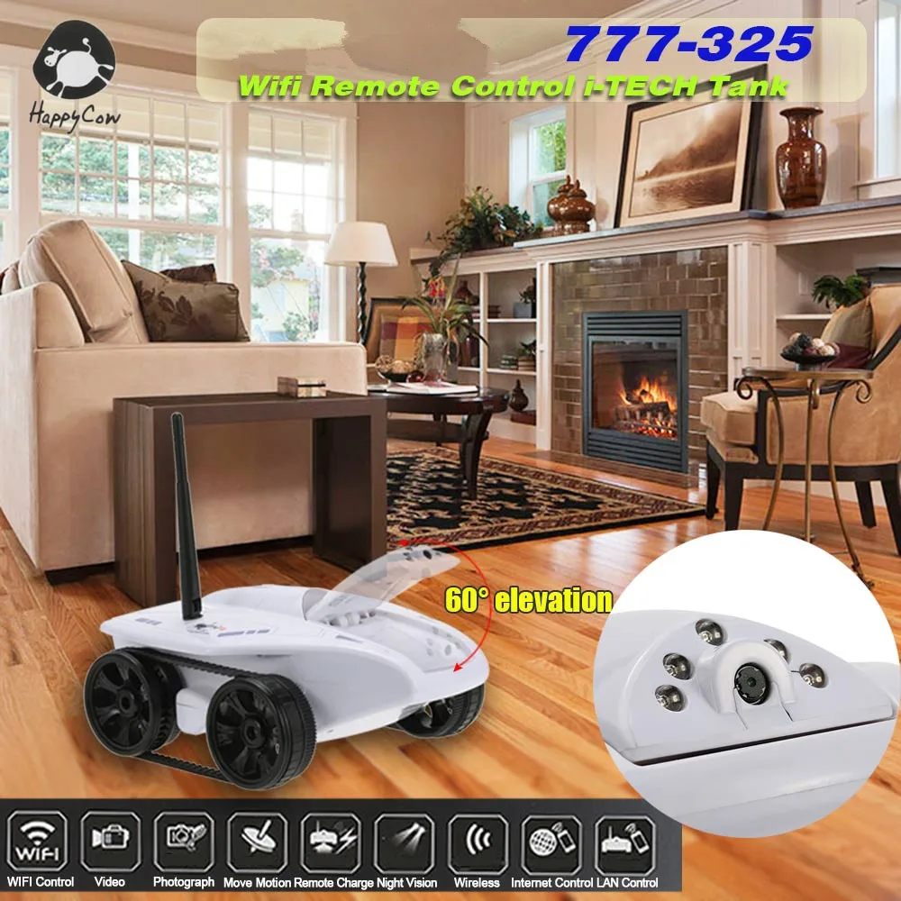 Интеллектуальный WIFI FPV i шпионский Танк фотоаппарат диагональю 777 325 WiFi