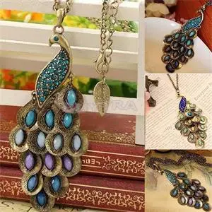 Винтажное ожерелье с перьями из кристаллов классическое ювелирное изделие