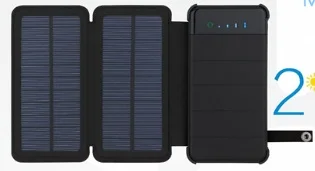 2 solar panels Солнечные панели 8 Вт складное солнечное зарядное устройство большой емкости power bank Универсальное портативное зарядное устройство для телефона туристический внешний аккумулятор - Цвет: 2 solar panels