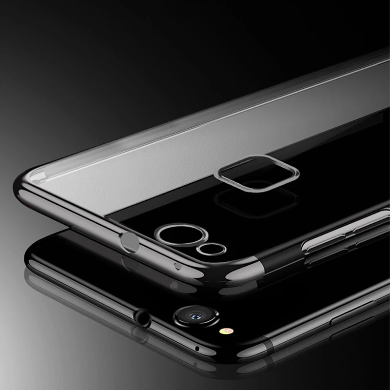Для Huawei P10 Lite чехол бампер P 10 Роскошный мягкий силиконовый прозрачный платинт